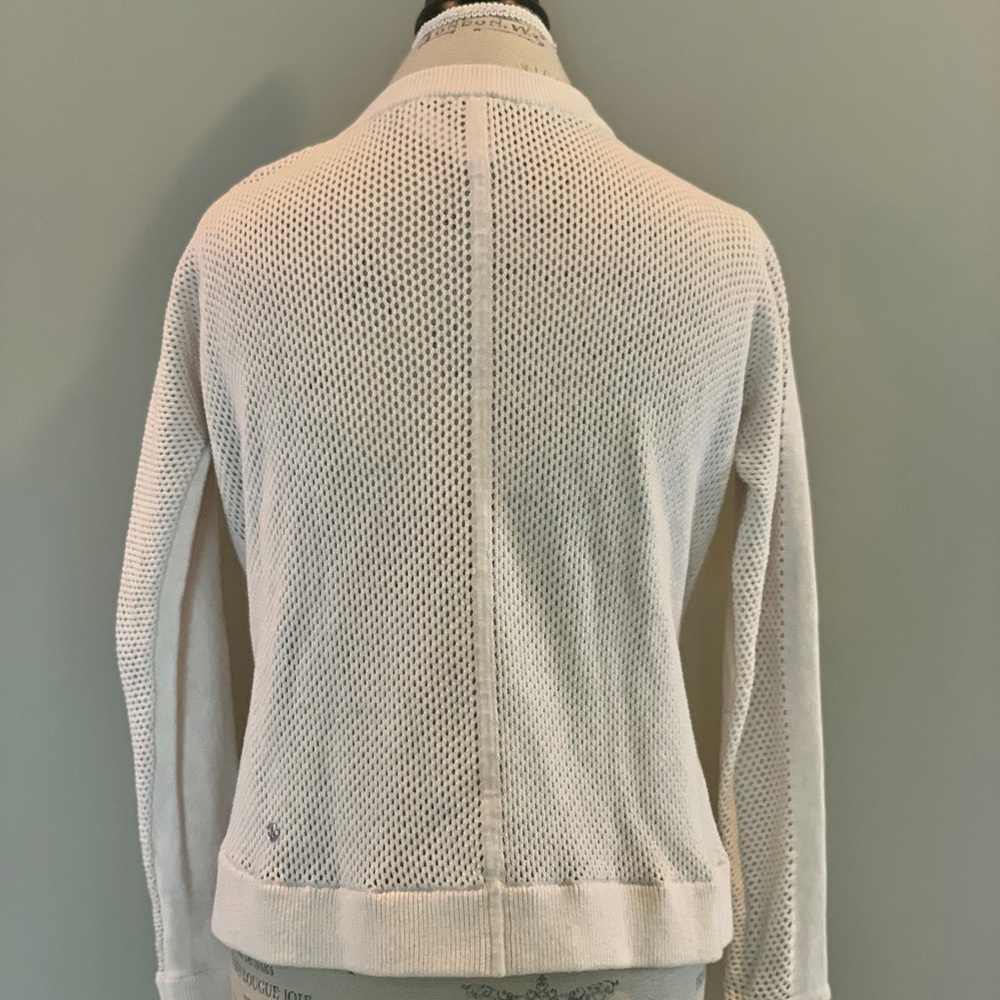 Lululemon Ivory Cotton Crewneck Longline Sweater 2